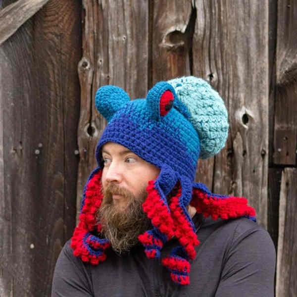 Last Day 50% OFF - Hand-knitted Octopus Hat🧶