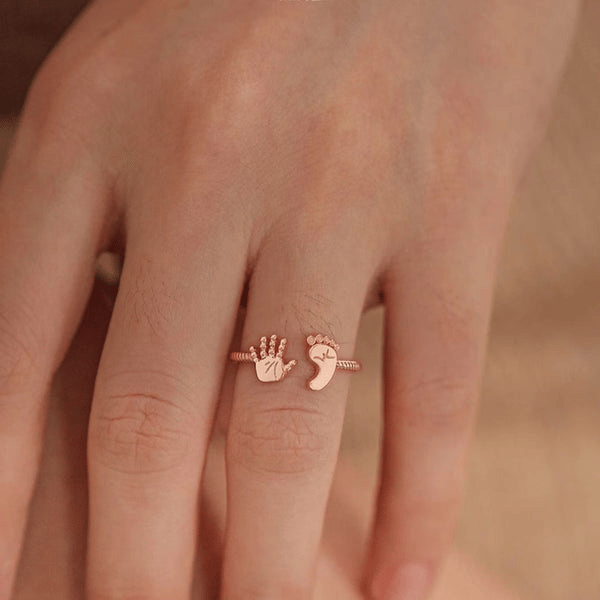 Last Day 50% OFF--🎁Baby Palm and Feet Ring