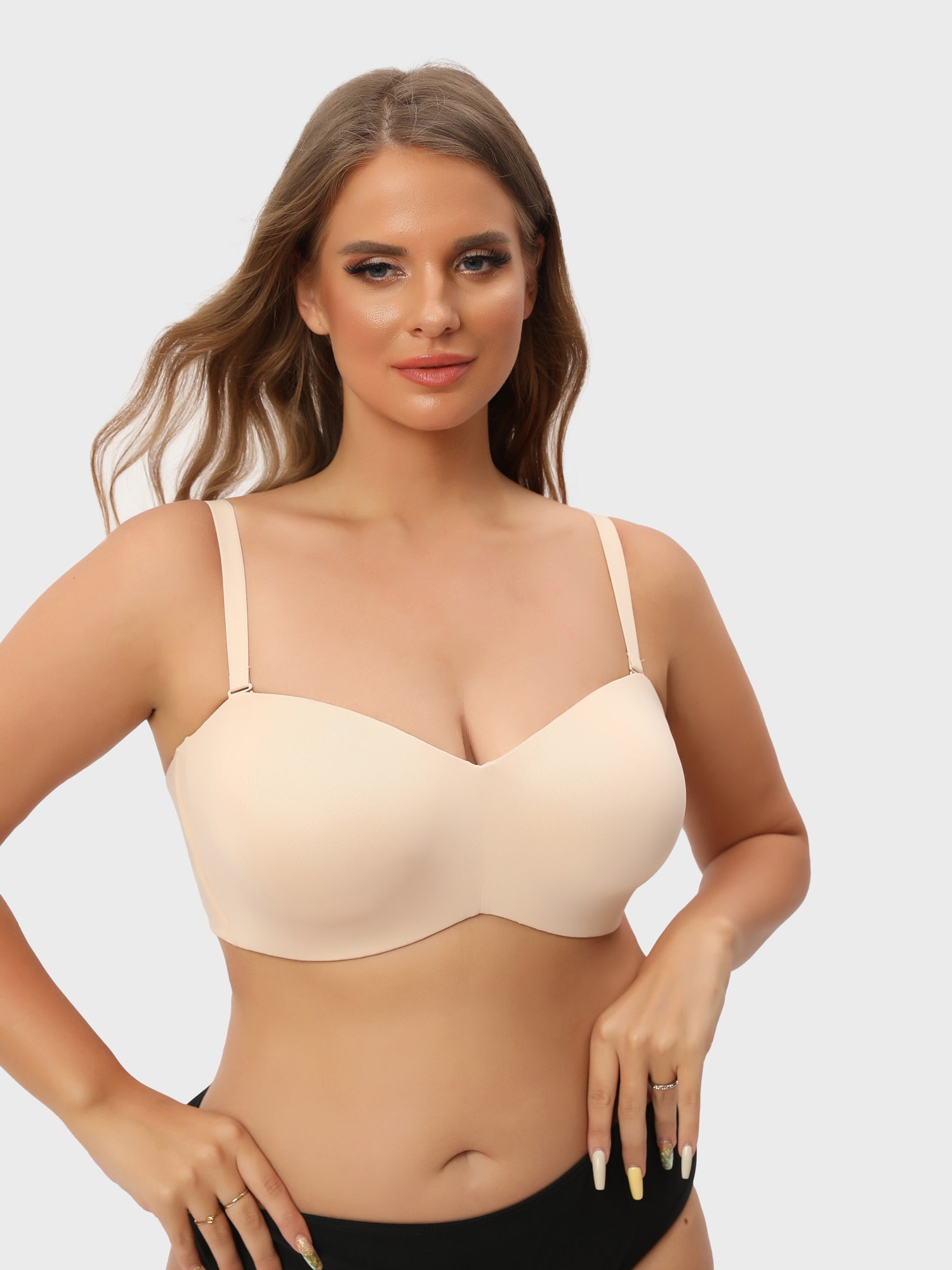 Nakans Full Support Non-Slip Convertible Bandeau Bra