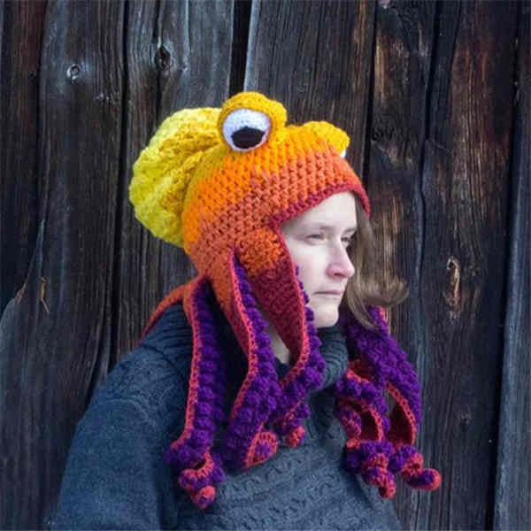 Last Day 50% OFF - Hand-knitted Octopus Hat🧶