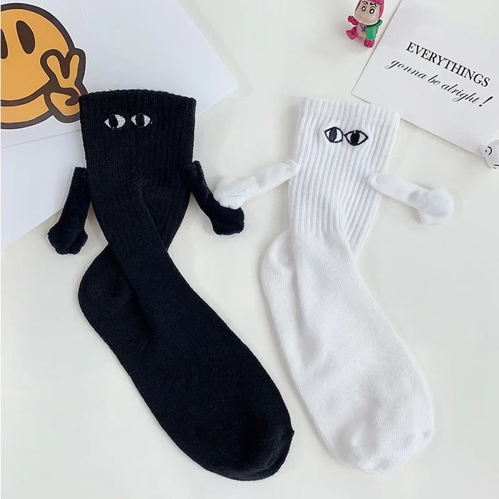 Magnetic style holding hands BestieBuddies Socks