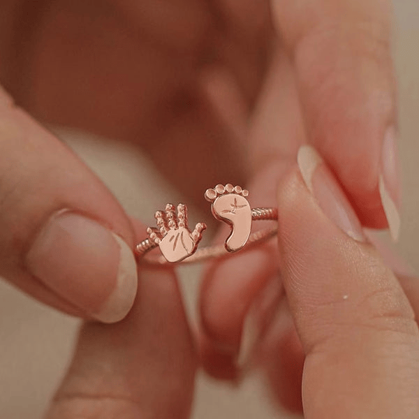 Last Day 50% OFF--🎁Baby Palm and Feet Ring