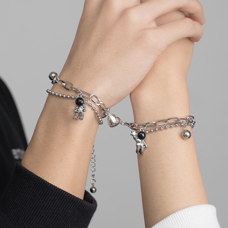 Love You Forever Magnetic Chain Couple Bracelet