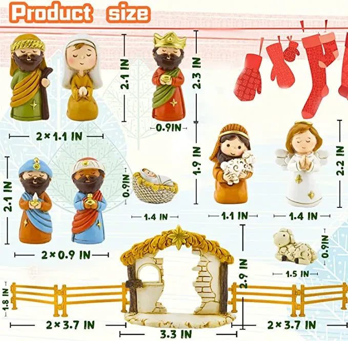 24 Days of Nativity Scene Advent Calendar