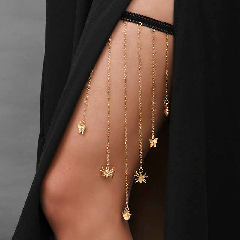 Glamorous Thigh Chain Jewelry--Let the thighs exude charm