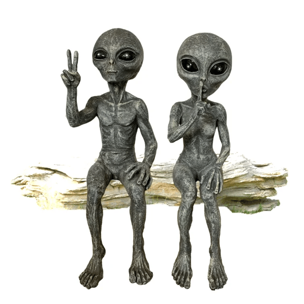 👽Outer Space Alien Dude and Babe Shelf Sitters✨Buy 2 Sets Save 10%✨