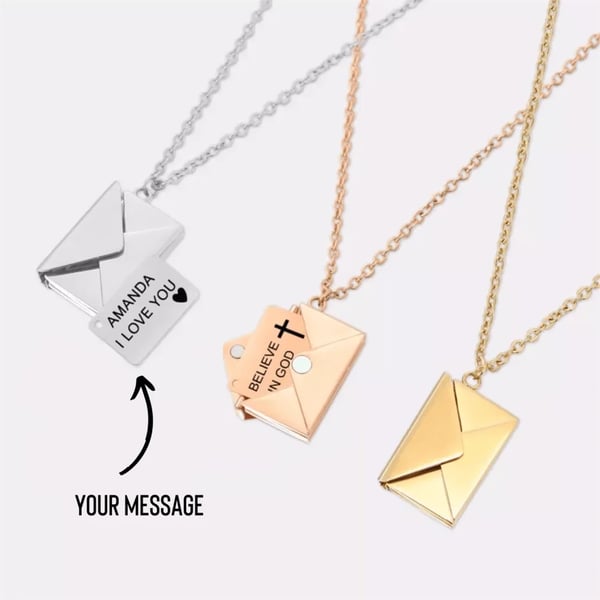 Love Letter Envelope Necklace