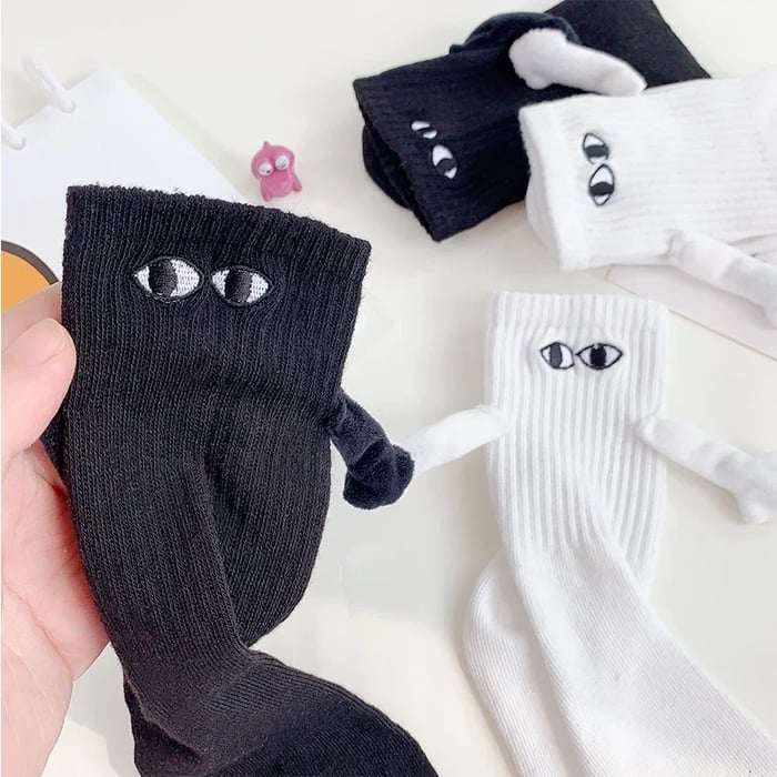 Magnetic style holding hands BestieBuddies Socks