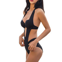 Crisscross Cutout Front Halter Bikini Set