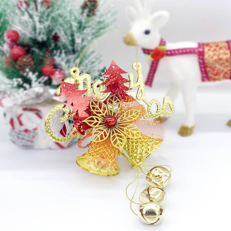 Christmas Decoration with Bow Bells For Festivals and Parties