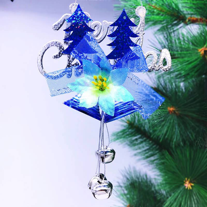 3-piece Set Christmas Decoration with Bow Bells For Festivals and Parties