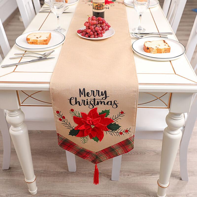 Floral Tablecloth Table Decorations Winter Home Decor