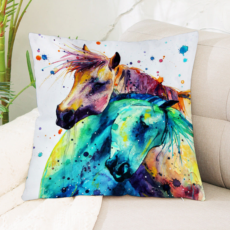 Horse Paintings Cushion Covers - Closing Sale