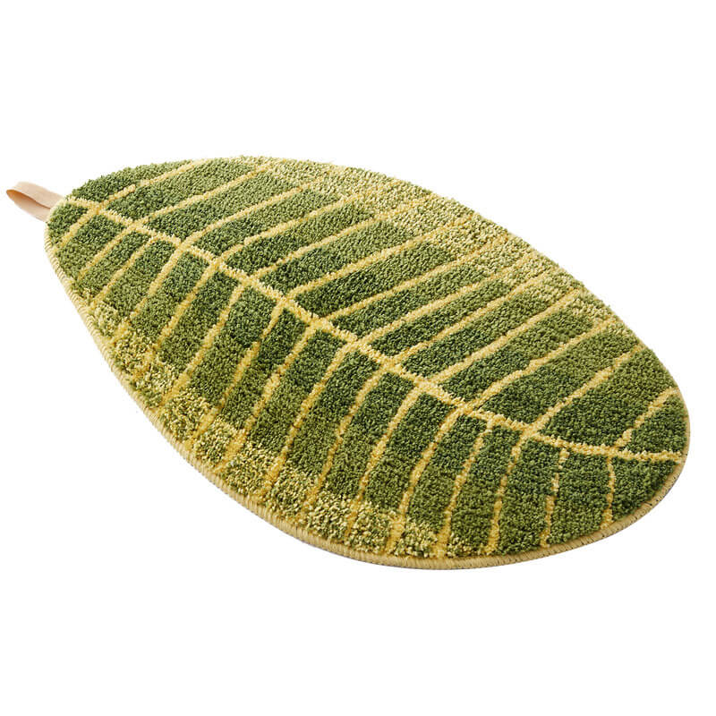 Modern Leaf-shaped Bathroom Mat Doormat