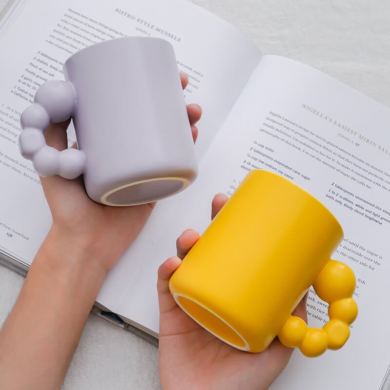 Pure Color Ceramic Mug for Couple Gifts