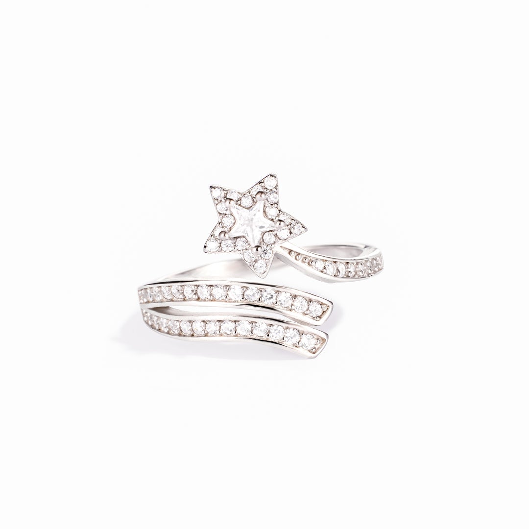 You Were Born To Shine Star Wrap Ring