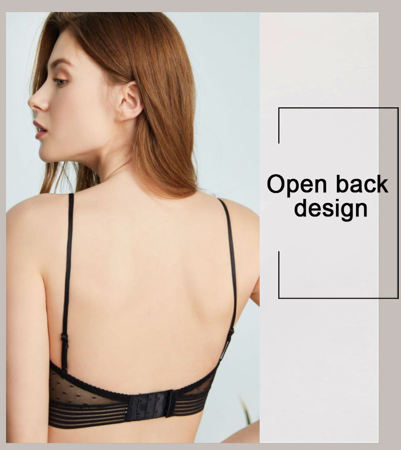 Starry Bra - Low Back Wireless Lifting Lace Bra