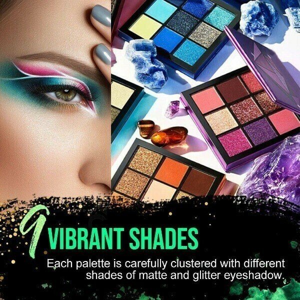 9 Color Glitter Diamond Eyeshadow Palette