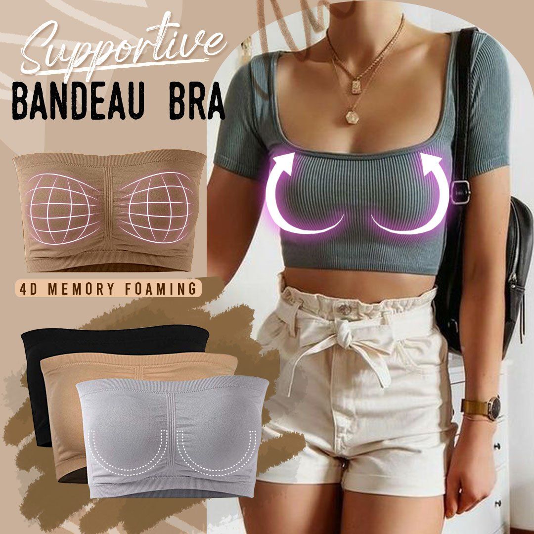 [2022 New Generation] 4D Memory Foaming Supportive Bandeau Bra