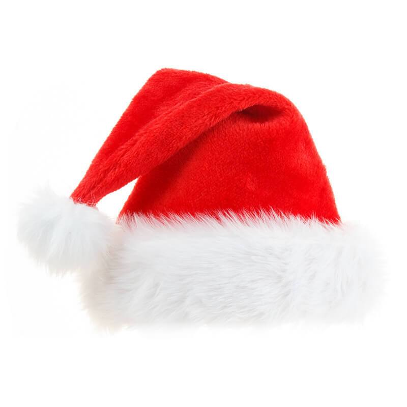 Santa Hat Adult Christmas Hat, Unisex Santa Claus Hat Xmas Holiday Hat  for Christmas New Year Festive Party Supply