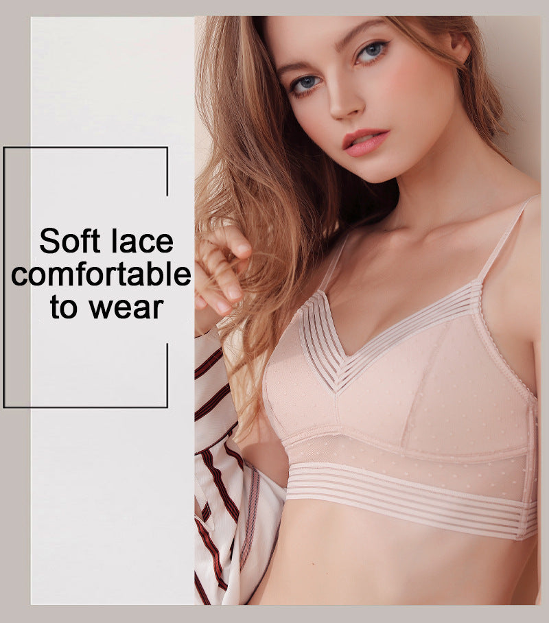 Starry Bra - Low Back Wireless Lifting Lace Bra