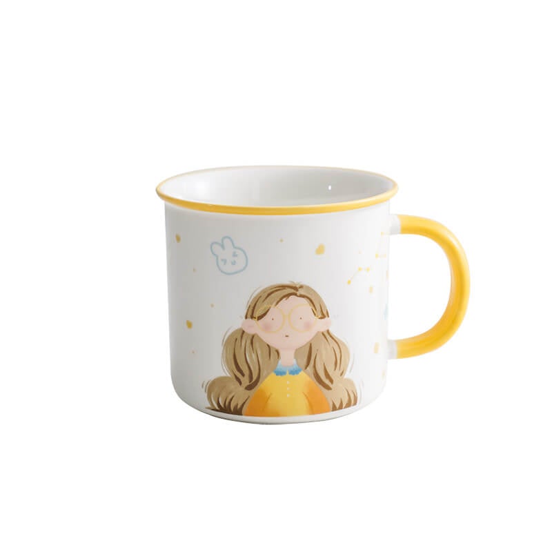 Cute Couple Hand Drawn Cartoon Mug