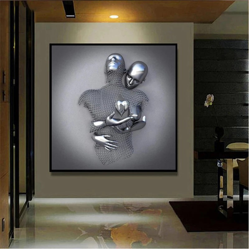 🔥50% OFF🔥Love Heart Gray-3D Art Wall