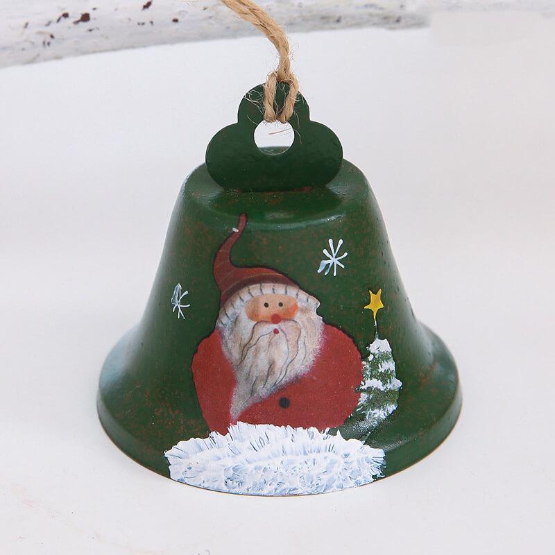 6-Piece Metal Christmas Bell Decoration, Holiday Party Christmas Tree Decoration