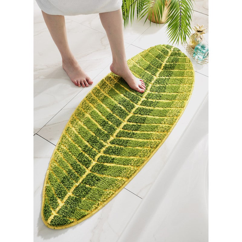 Modern Leaf-shaped Bathroom Mat Doormat