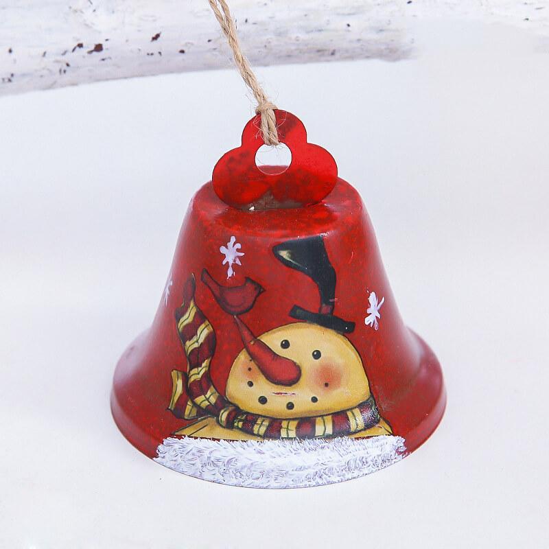 6-Piece Metal Christmas Bell Decoration, Holiday Party Christmas Tree Decoration