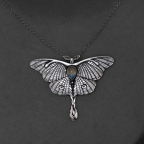 Butterfly Moonstone Necklace.