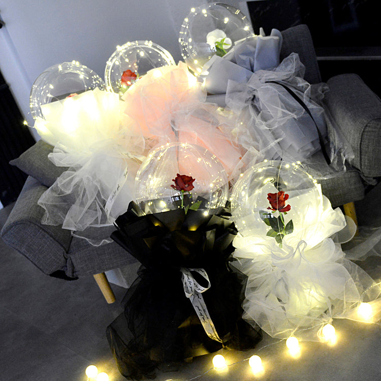 Hot Sale💕LED Luminous Balloon Rose Bouquet