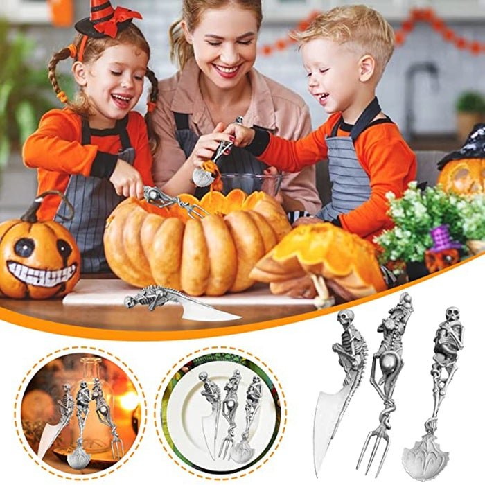 Hot Sale🔥Halloween Gift Skeletal Cutlery Sets