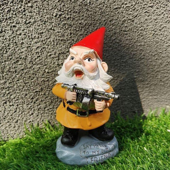 Over The Line Garden Gnome