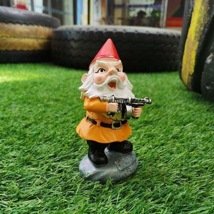 Over The Line Garden Gnome