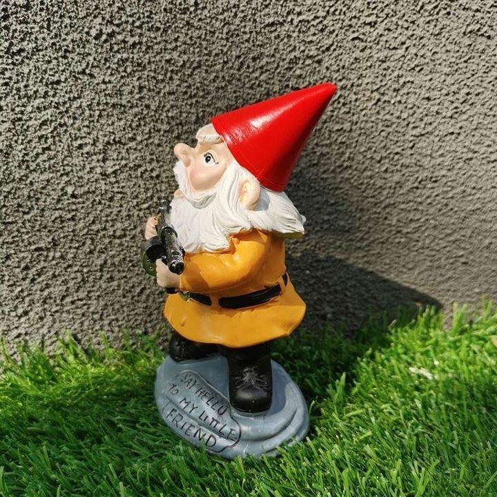 Over The Line Garden Gnome