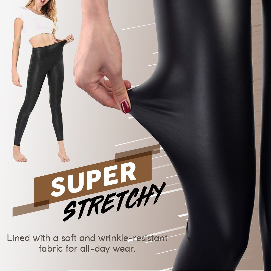 Stretch-Fit Faux Leather Shaper