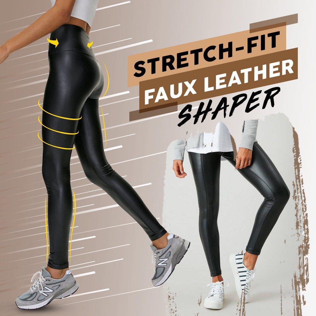 Stretch-Fit Faux Leather Shaper