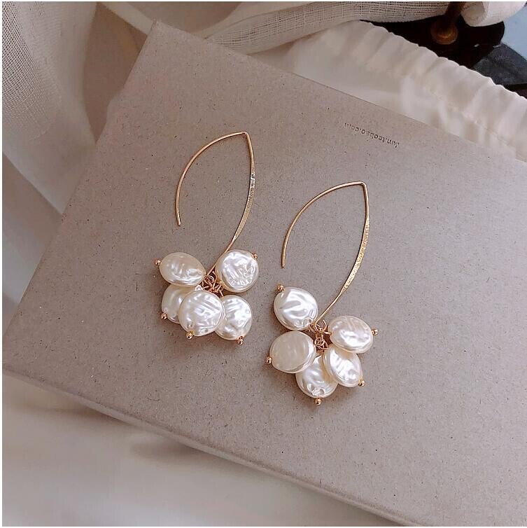 Elegant Pearl & Crystal Earrings