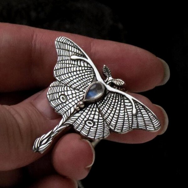 Butterfly Moonstone Necklace.