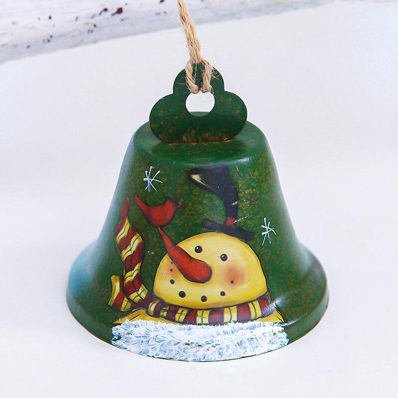 6-Piece Metal Christmas Bell Decoration, Holiday Party Christmas Tree Decoration