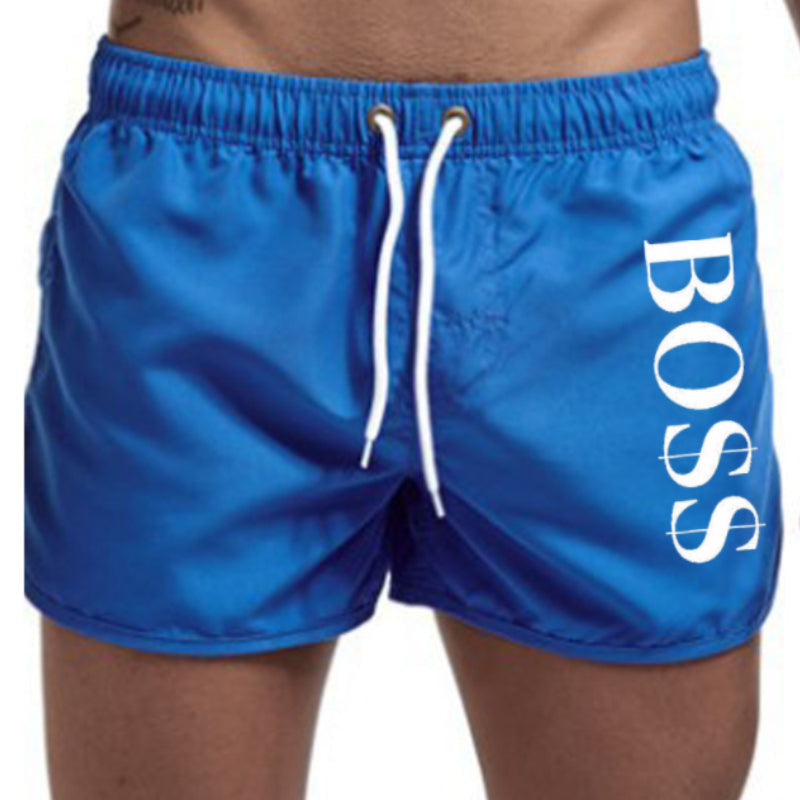 Men's Lightweight Quick Dry Drawsting Swim Trunks