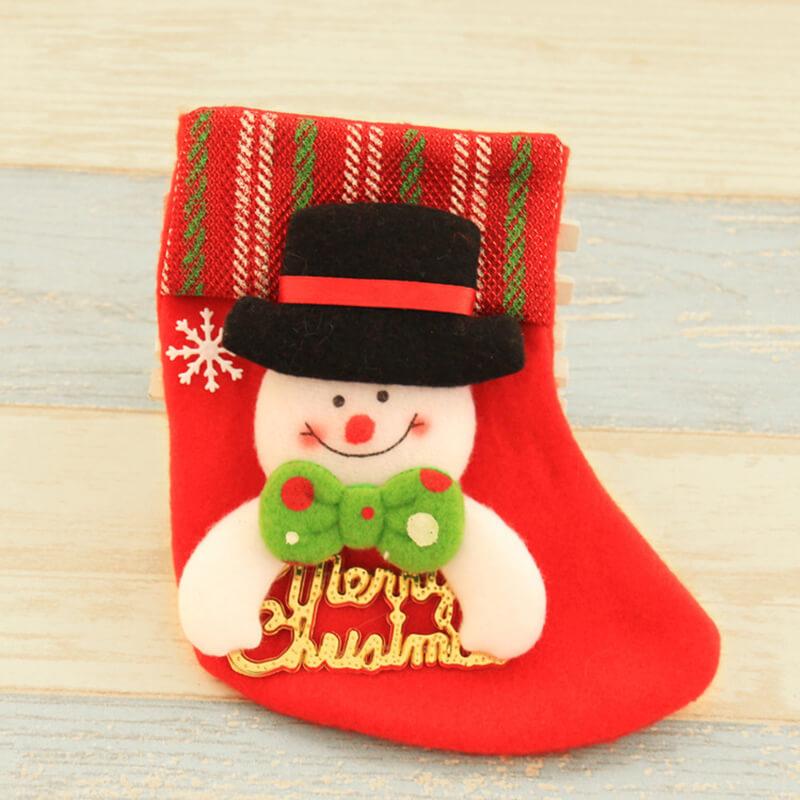 12 Pcs Christmas Stockings Set Small Xmas Stockings Xmas Fireplace Hanging Stocking Party Gift Bag Candy Bag