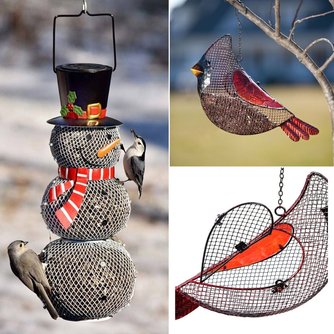 Ceana Cardinal Seed Decorative Bird Feeder