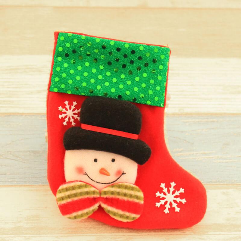 12 Pcs Christmas Stockings Set Small Xmas Stockings Xmas Fireplace Hanging Stocking Party Gift Bag Candy Bag