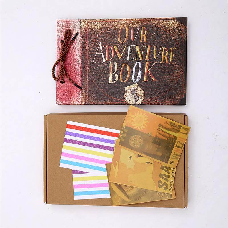 DIY Handmade Photo Album Decor Anniversary Wedding Feast Adventure Books 40 Page for Traveling Office Home School