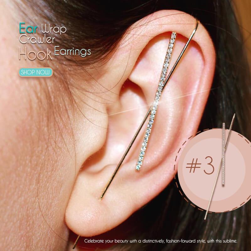 Ear Wrap Crawler Hook Earrings