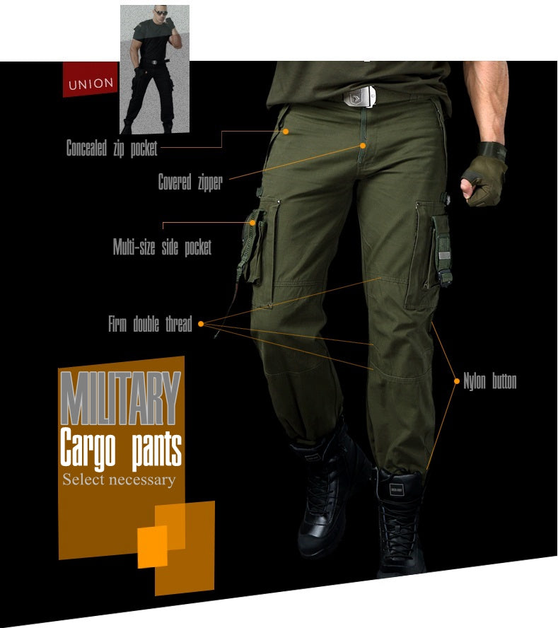 Men's multi-pocket tactical overalls