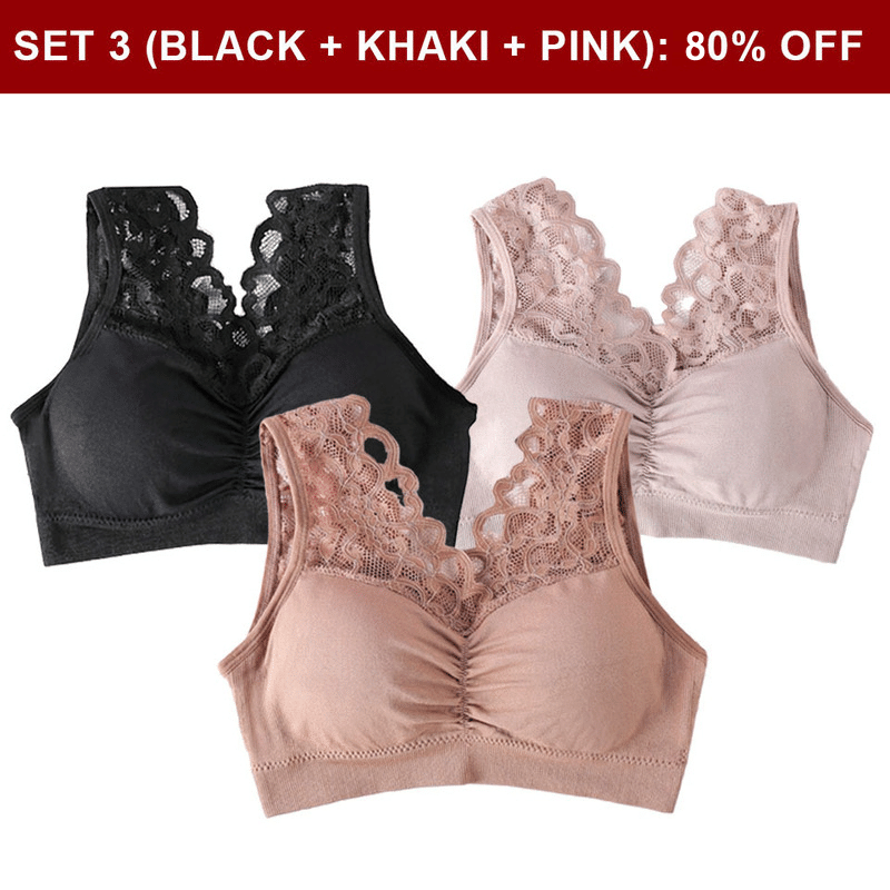 Flony Bra - Push Up Comfort Super Elastic Breathable Lace Bra