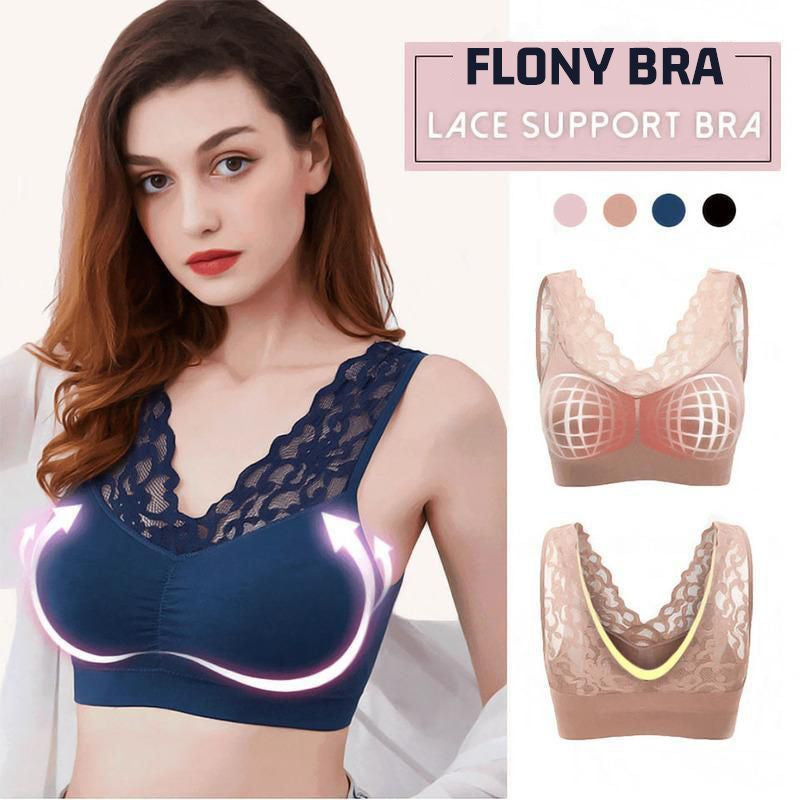 Flony Bra - Push Up Comfort Super Elastic Breathable Lace Bra